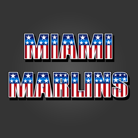 Miami Marlins American Captain Logo iron on paper